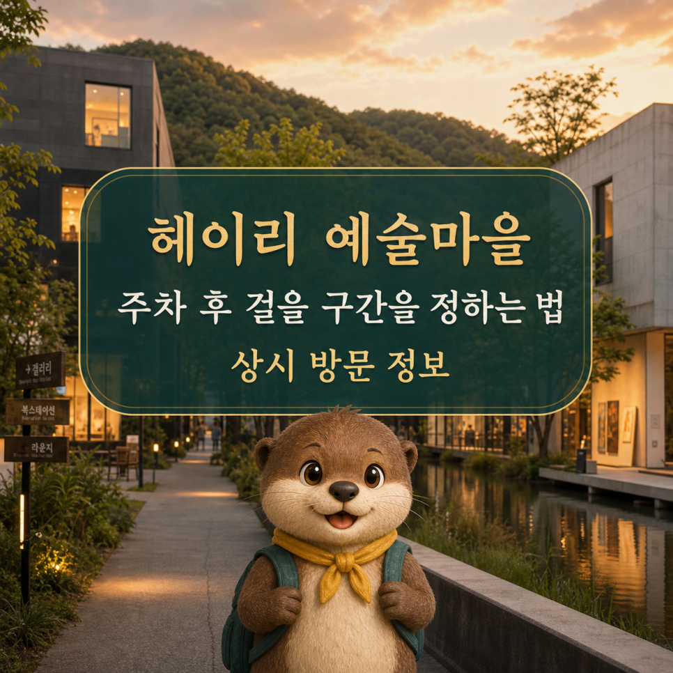 사진 명소에서 예술마을로, 헤이리가 조용해지다