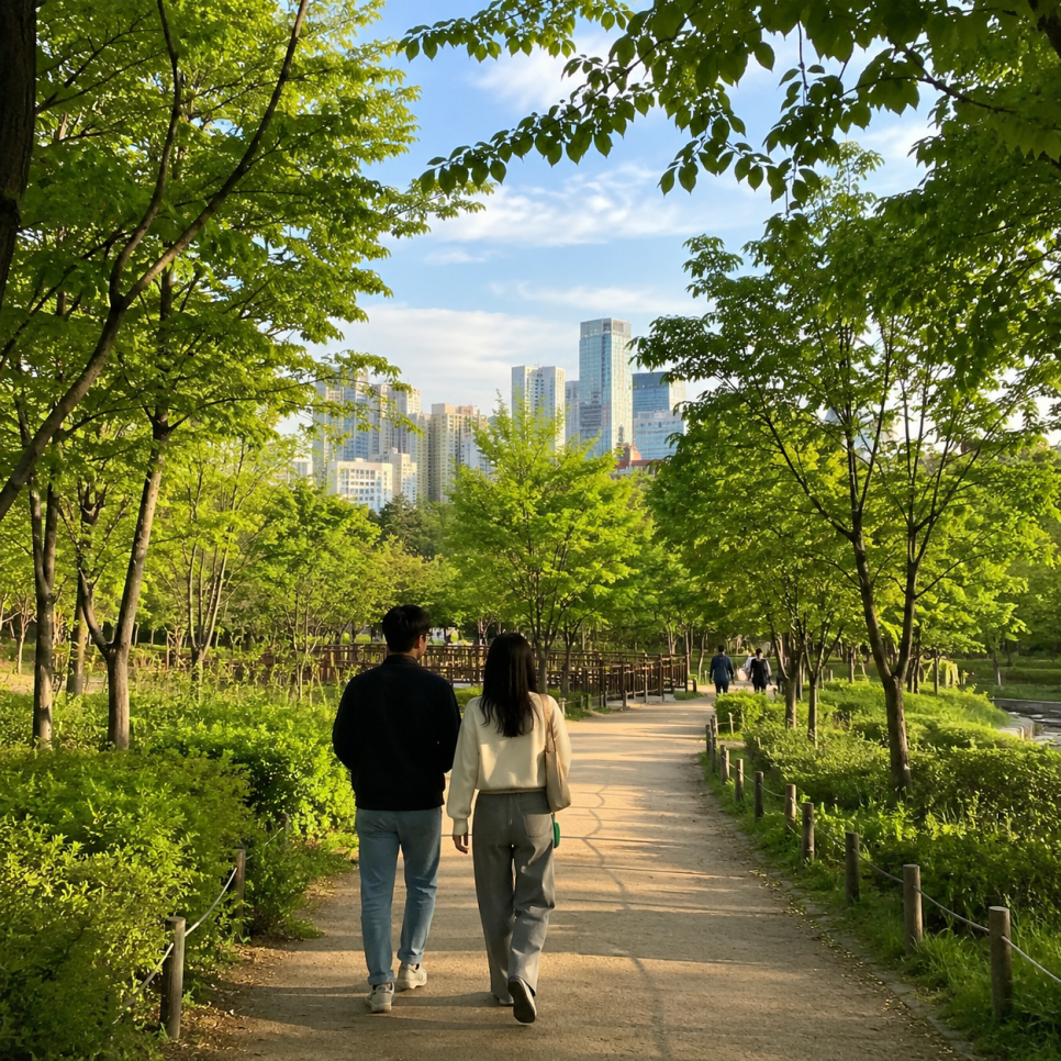 가는 길에 멈추는 사람들