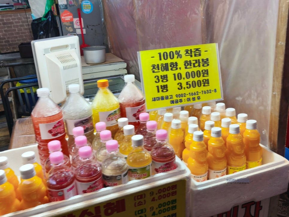 chjfish가 겨울 외투 차림의 사람들 뒤에서 찍은 사진에는 '술빵'이라 적힌 노점 앞으로 줄이 길게 늘어서 있습니다.